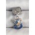 316L Steel Silver Color Pendant Aquarius Zodiac Sign Model Nomination Charm