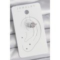 Brass Silver Color Zircon Stone Women s Cartilage Model Earrings