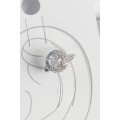 Brass Silver Color Zircon Stone Women s Cartilage Model Earrings