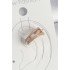 Brass Gold Color Zircon Stone 3-Piece Row Model Women's Cartilage Earrings