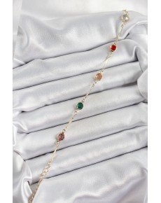 Brass Assortment Model Gold Color Zircon Stone Women's Bracelet