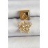 316L Steel Dangle Zircon Stone Butterfly Model Gold Color Nomination Charm