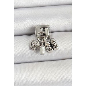 316L Steel Silver Color Baby Concept Nomination Charm