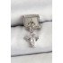 316L Steel Pendant Zircon Stone Crab Model Silver Color Nomination Charm