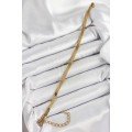 316L Steel Gold Color Flat Chain Model Women s Bracelet