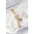 Brass Evil Eye Model Zircon Stone Gold Color VIP Series Women's Bracelet