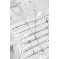 316L Steel Butterfly Figured Y Model Silver Color Women s Necklace