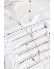 316L Steel Polar Star Figured Y Model Silver Color Women's Necklace
