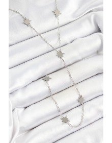 316L Steel Polar Star Figured Y Model Silver Color Women's Necklace