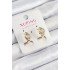 Xuping Zircon Stone Heart Model Gold Color Women's Earrings