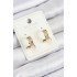 Xuping Zircon Stone Patterned Ring Model Gold Color Women's Earrings