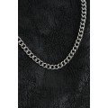 316L Steel Classic Oval Chain Model Silver Color Men s Necklace