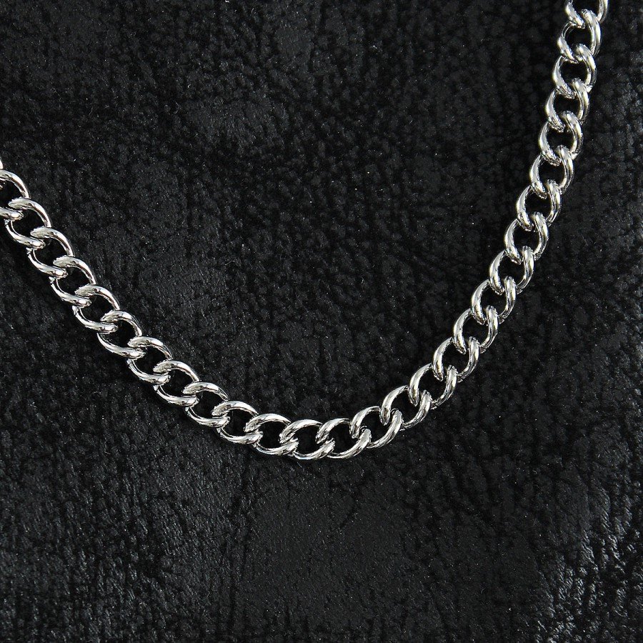 316L Steel Classic Oval Chain Model Silver Color Men s Necklace