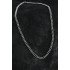 316L Steel Classic Oval Chain Model Silver Color Men's Necklace