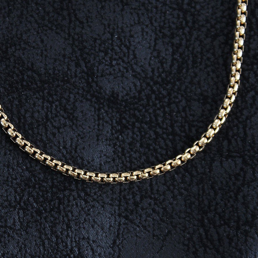 316L Steel Knitted Chain Model Gold Color Men s Necklace