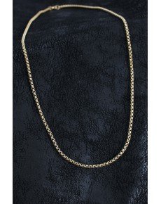 316L Steel Knitted Chain Model Gold Color Men's Necklace