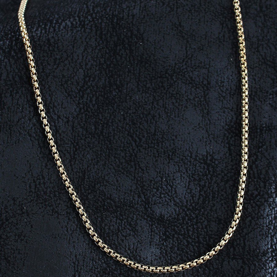 316L Steel Knitted Chain Model Gold Color Men s Necklace