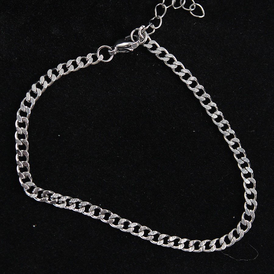 316L Steel Thin Classic Model Silver Color Men s Bracelet