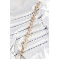 Brass Zircon Stone Clover Baguette Model Gold Color VIP Series Women s Bracelet