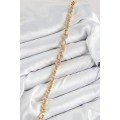 Brass Zircon Stone Oval Model Gold Color Women s Bracelet
