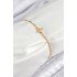 Brass Zircon Stone Bee Model Crushed Chain Gold Color Women's Bracelet