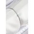 Brass Zircon Stone Bead Model Crushed Chain Silver Color Women's Bracelet