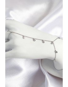 Brass Zircon Stone Hanging Model Silver Color Female Shahmaran