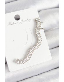 Brass Waterway Model Silver Color Right Cartilage Earring