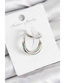 Brass Hoop Model Silver Color Right Cartilage Earring