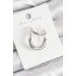Brass Hoop Model Silver Color Right Cartilage Earring