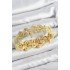 Brass Starfish Model Gold Color Elastic Women's Bracelet