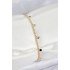 Brass Zircon Stone Crushed Chain Row Model Gold Color Women's Bracelet