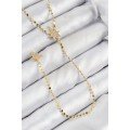 Brass Zircon Stone Crushed Chain Pole Star Model Gold Color Y Necklace Brass Zircon Stone Crushed Chain Pole Star Model Gold Color Y Necklace