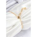 Brass Zircon Stone Infinity Model Gold Color Elevator Women s Bracelet