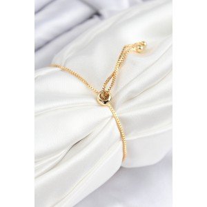 Brass Zircon Stone Double Row Model Gold Color Elevator Women's Bracelet Brass Zircon Stone Double Row Model Gold Color Elevator Women's Bracelet