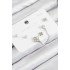Brass Zircon Stone Clover Model Silver Color 925 Sterling Silver Stud Women's Earring Set