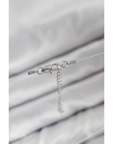 Heart Model Silver Color Ghost Necklace with Fish Line