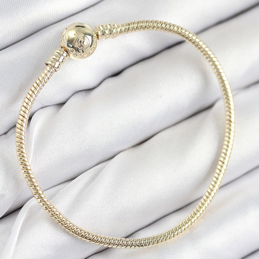 Brass Charm Bead Model Gold Color Women s Bracelet
