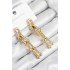 316L Steel Dangle Tiffany Model Gold Color Women's Earrings