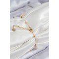 316L Steel Row Star Model Gold Color Women s Bracelet