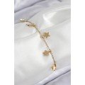 316L Steel Row Star Model Gold Color Women s Bracelet