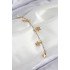 316L Steel Row Star Model Gold Color Women's Bracelet