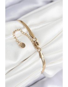 316L Steel Evil Eye Bead Detailed Tree of Life Model Italian Chain Gold Color Women's Bracelet