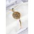 316L Steel Evil Eye Bead Detailed Tree of Life Model Italian Chain Gold Color Women's Bracelet