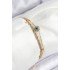 316L Steel Evil Eye Bead Model Twist Chain Gold Color Women's Bracelet