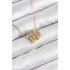 316L Steel Zircon Stone Spiral Model Gold Color Women's Necklace