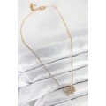 316L Steel Zircon Stone Spiral Model Gold Color Women s Necklace