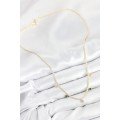 Brass Zircon Stone Waterway Drop Model Gold Color Women s Necklace