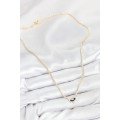 Brass Zircon Stone Waterway Eye Model Gold Color Women s Necklace
