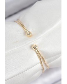 Brass Zircon Stone Waterway Model Gold Color Women's Bracelet